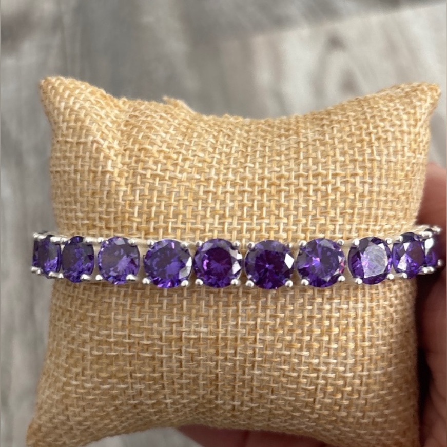 Park Lane Dye 40 Carats Austrian Dye Injected Crystals Impression Bracelet